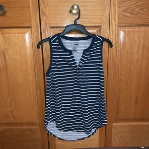 Sonoma Navy Blue and White Tank